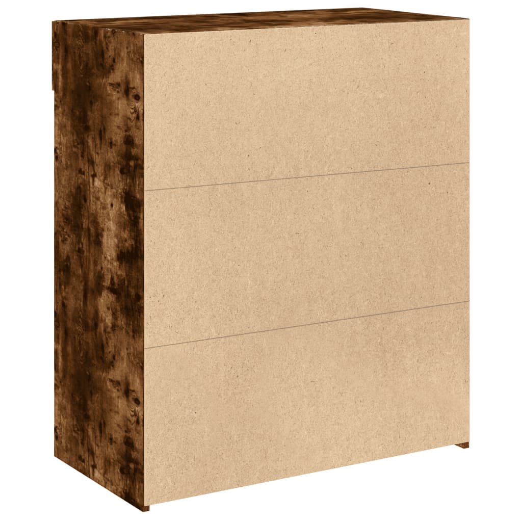 Komoda boja dimljenog hrasta 80x42,5x93 cm konstruirano drvo