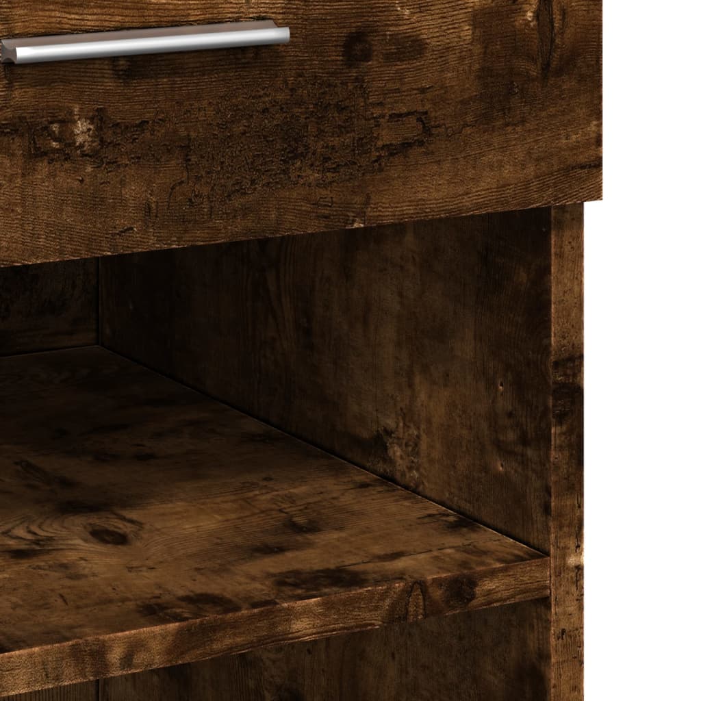 Komoda boja dimljenog hrasta 80x42,5x93 cm konstruirano drvo