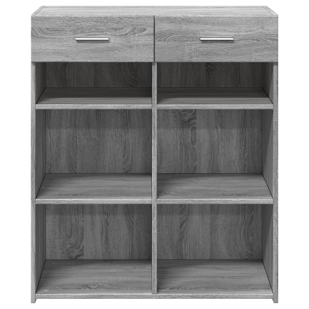 Komoda siva boja hrasta 80x42,5x93 cm od konstruiranog drva