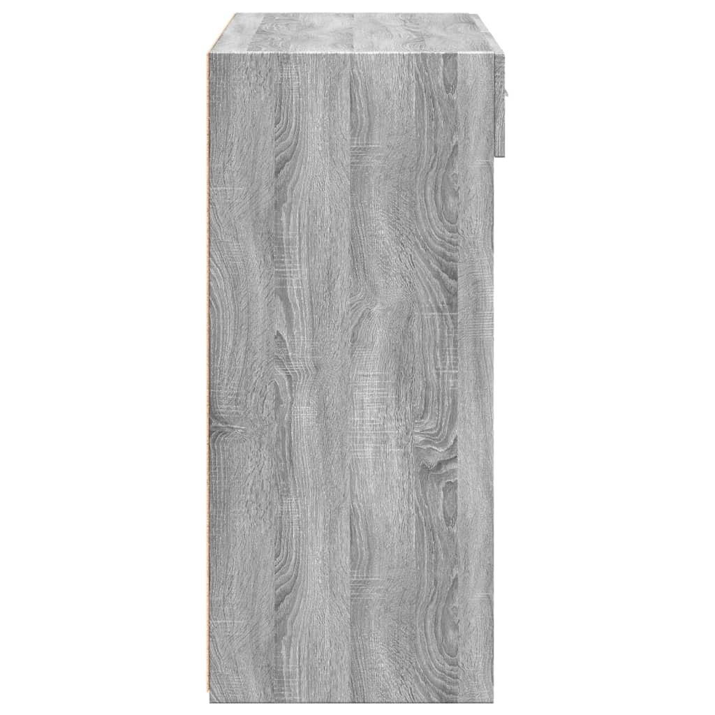 Komoda siva boja hrasta 80x42,5x93 cm od konstruiranog drva