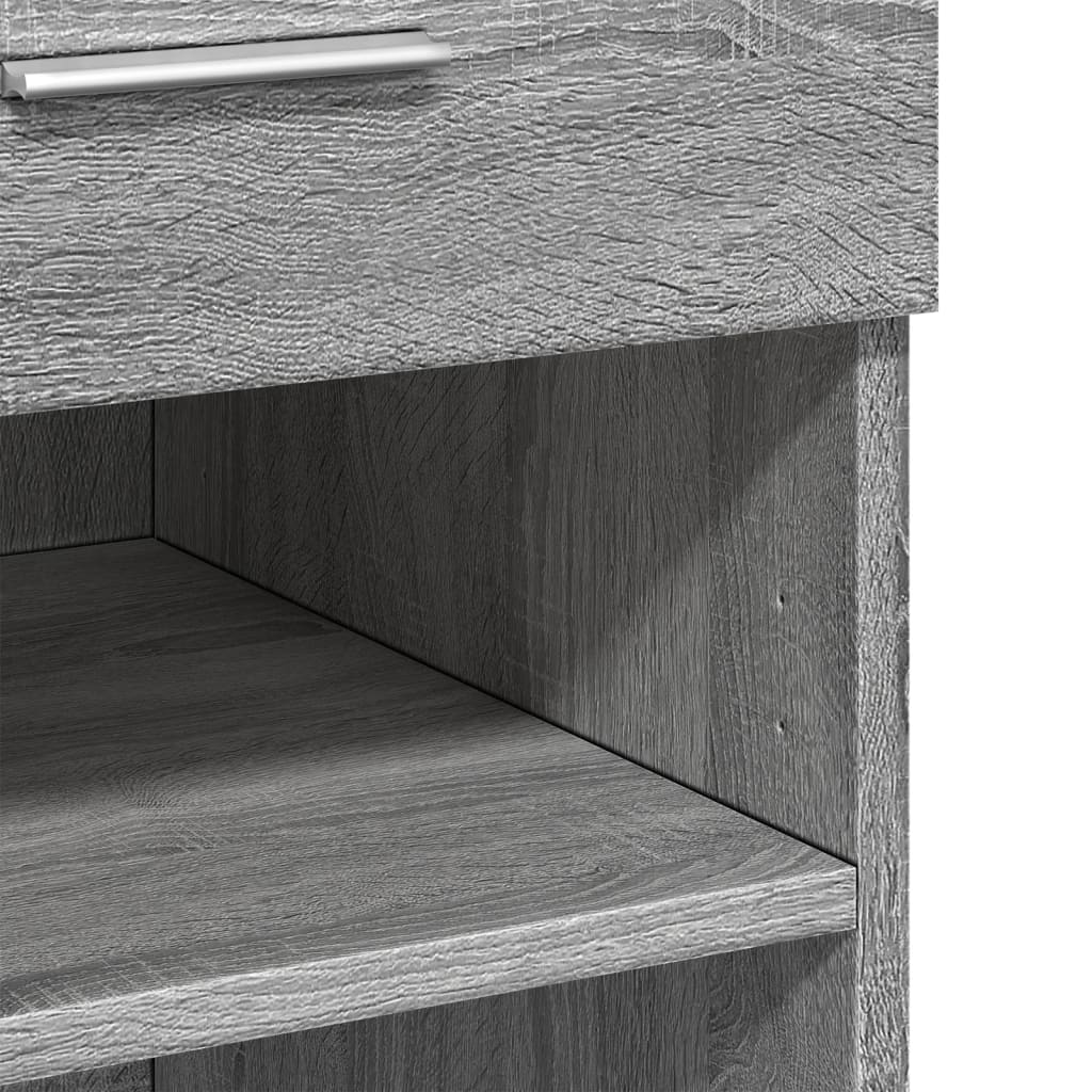 Komoda siva boja hrasta 80x42,5x93 cm od konstruiranog drva