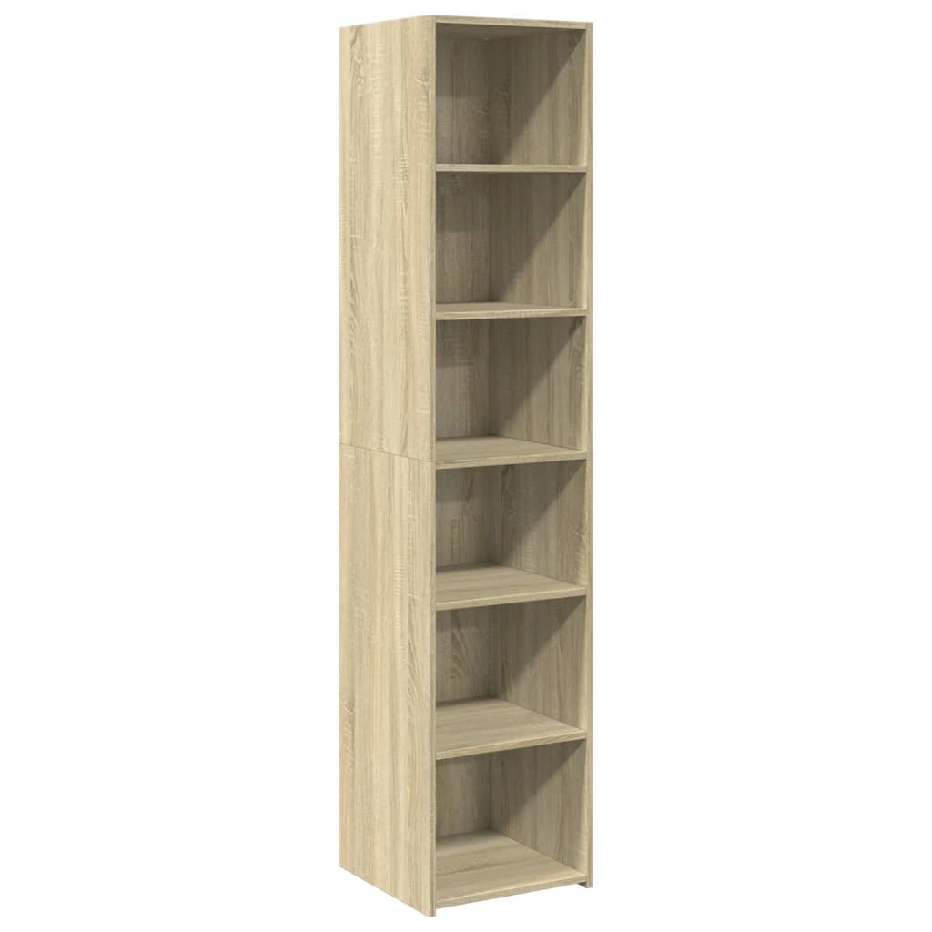 Visoka komoda boja hrasta sonome 40x41x185 cm konstruirano drvo