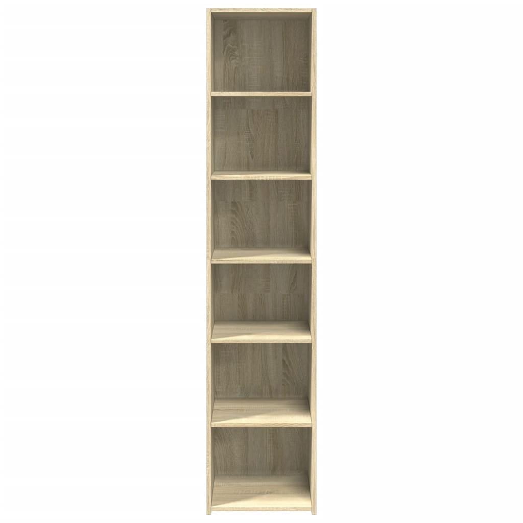 Visoka komoda boja hrasta sonome 40x41x185 cm konstruirano drvo