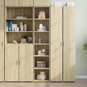Visoka komoda boja hrasta sonome 40x41x185 cm konstruirano drvo