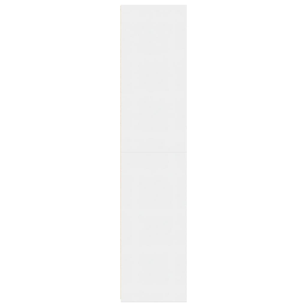 Visoka komoda bijela 50 x 41 x 185 cm od konstruiranog drva