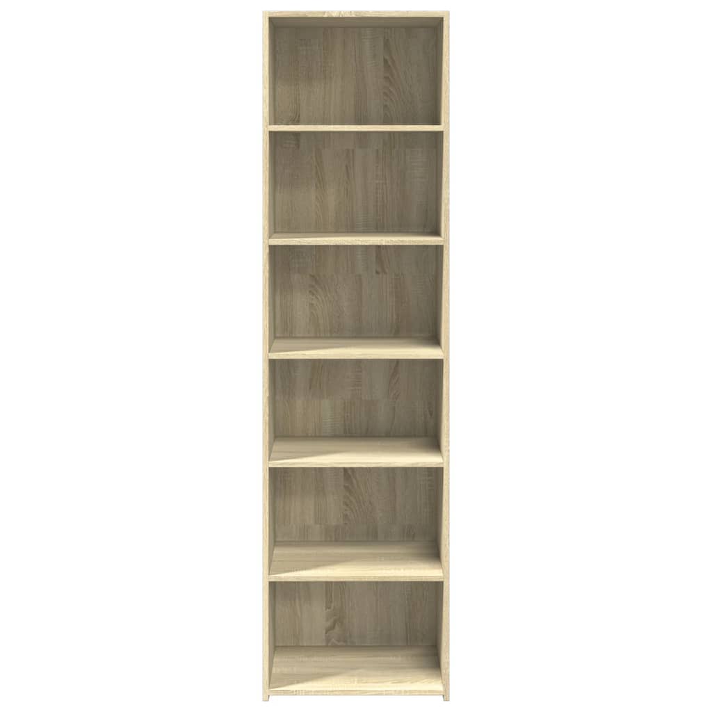 Visoka komoda boja hrasta 50 x 41 x 185 cm konstruirano drvo