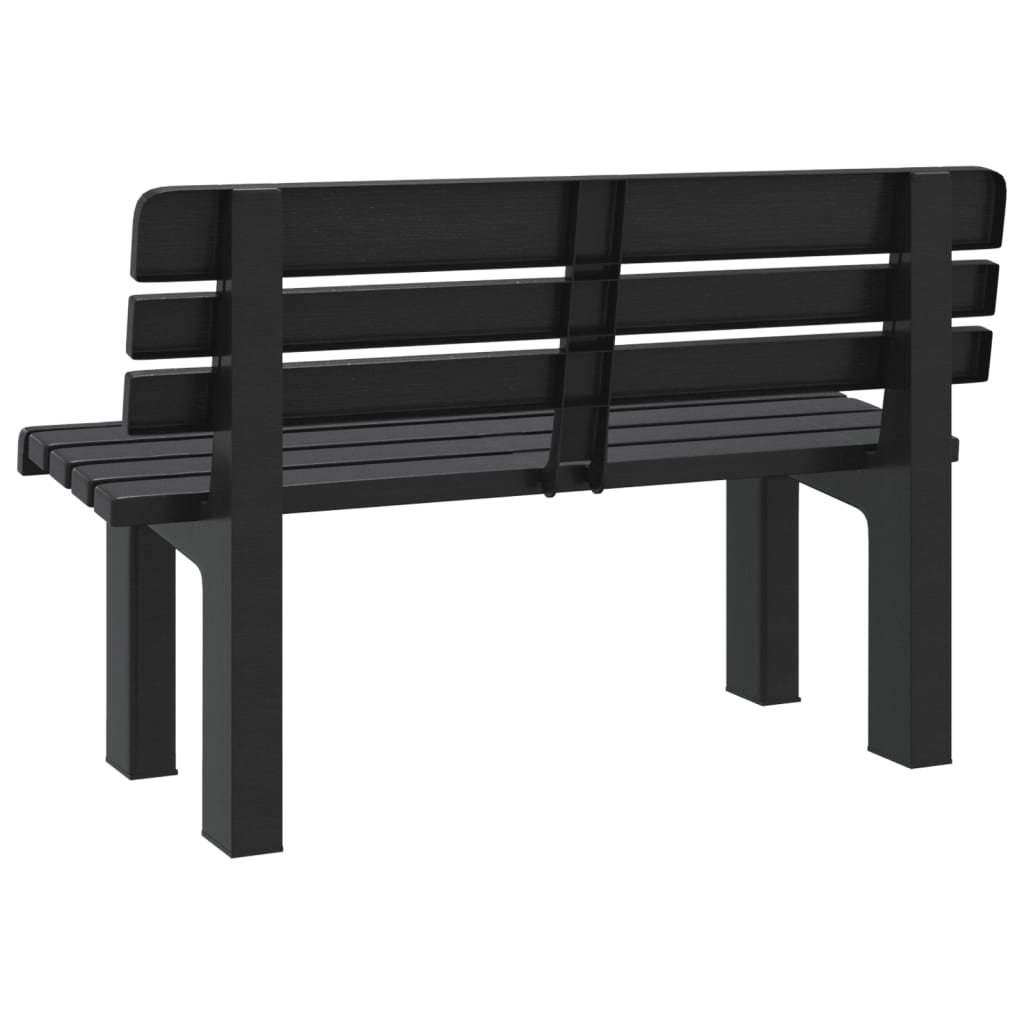 Vrtna klupa antracit 110 x 52 x 71 cm od polipropilena