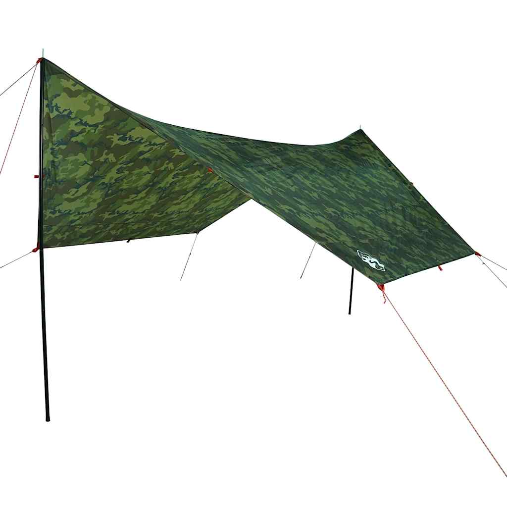 Cerada za kampiranje maskirna 438x376x212 cm vodootporna