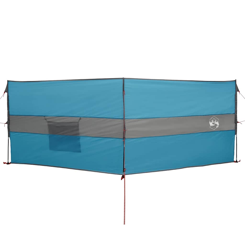 Vjetrobran za kampiranje plavo 344x120 cm vodootporni