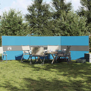 Vjetrobran za kampiranje plavo 490x123 cm vodootporni