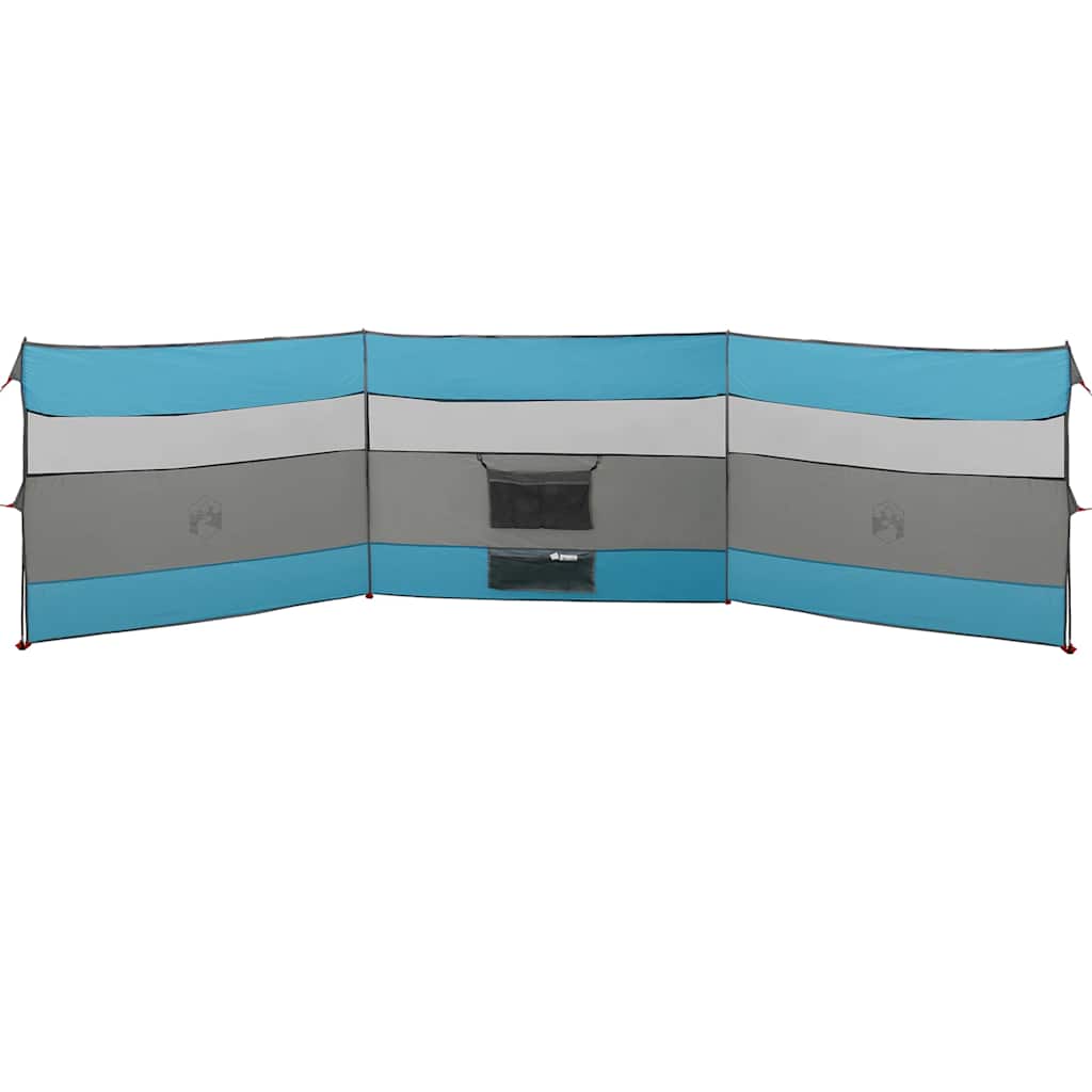 Vjetrobran za kampiranje plavo 508x130 cm vodootporni
