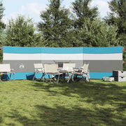 Vjetrobran za kampiranje plavo 508x130 cm vodootporni