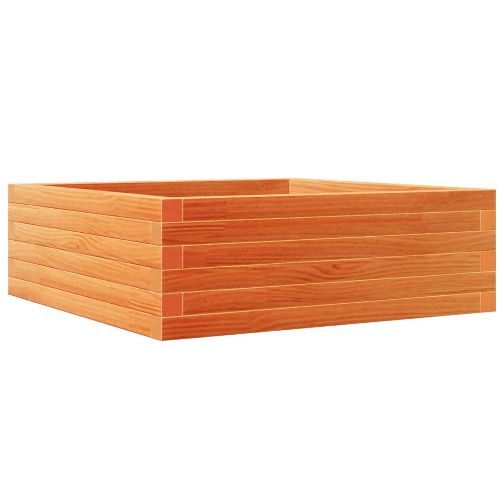 Vrtna sadilica voštano smeđe boje 70x70x23 cm od borovine