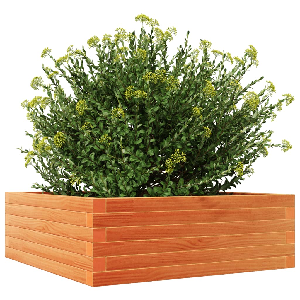 Vrtna sadilica voštano smeđe boje 70x70x23 cm od borovine