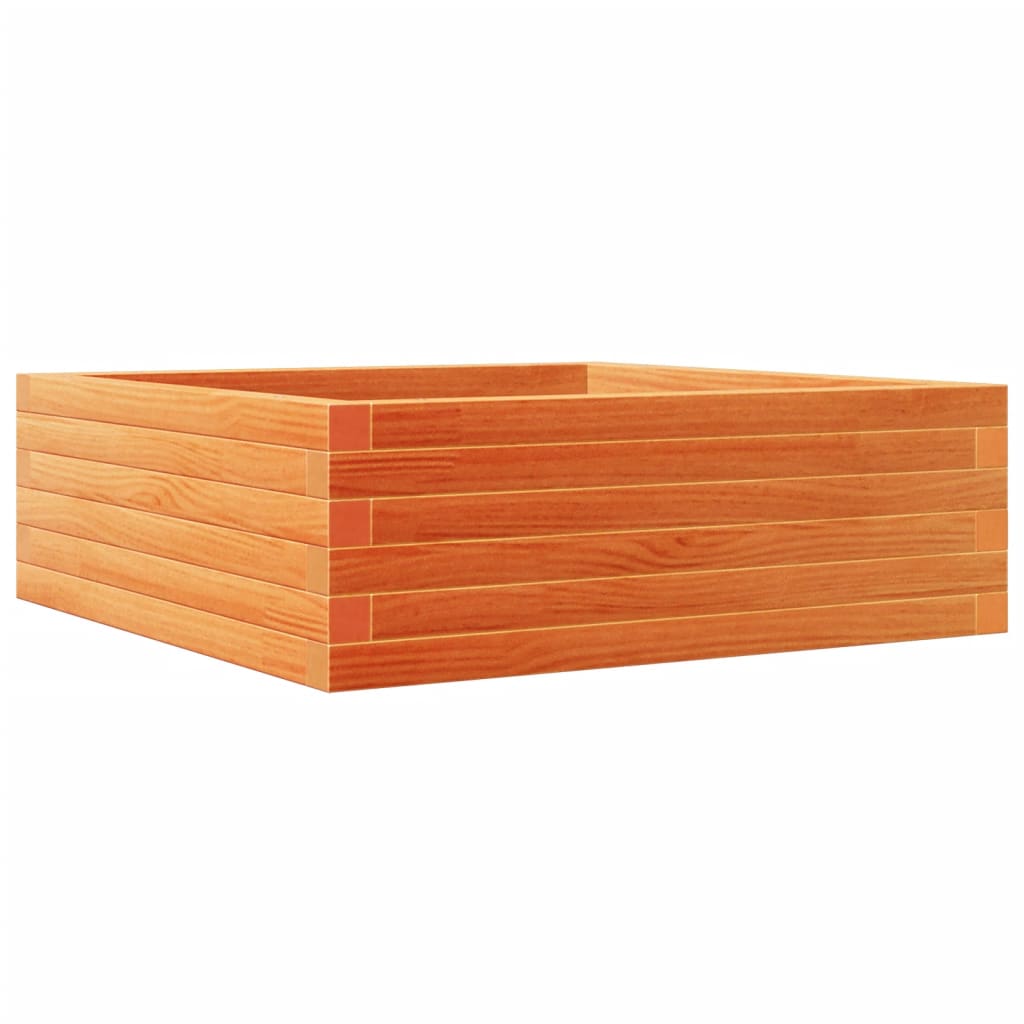 Vrtna sadilica voštano smeđe boje 70x70x23 cm od borovine