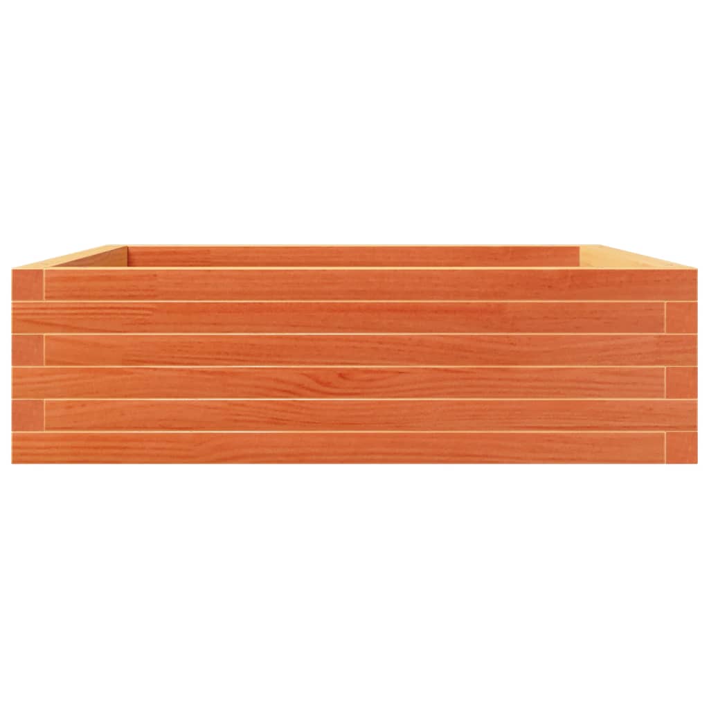 Vrtna sadilica voštano smeđa 80 x 80 x 23 cm masivna borovina