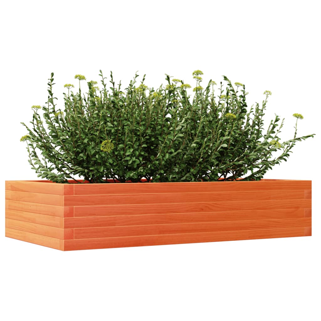 Vrtna sadilica voštano smeđe boje 110x60x23 cm od borovine