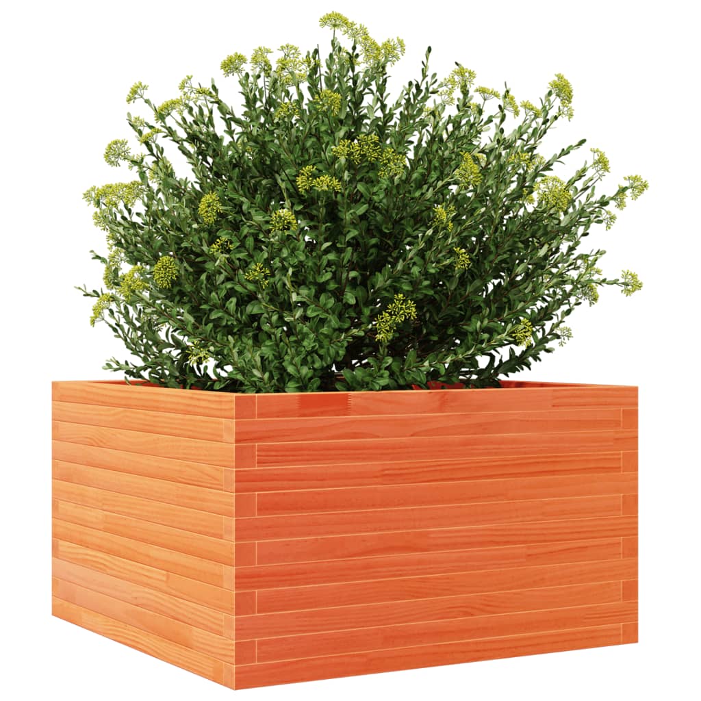 Vrtna sadilica voštano smeđe boje 80x80x45,5 cm od borovine