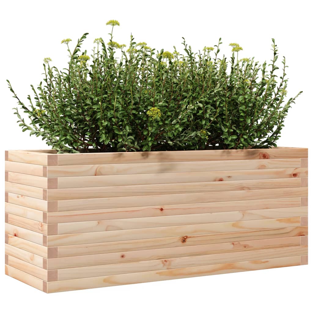 Vrtna sadilica 110x40x45,5 cm od masivne borovine