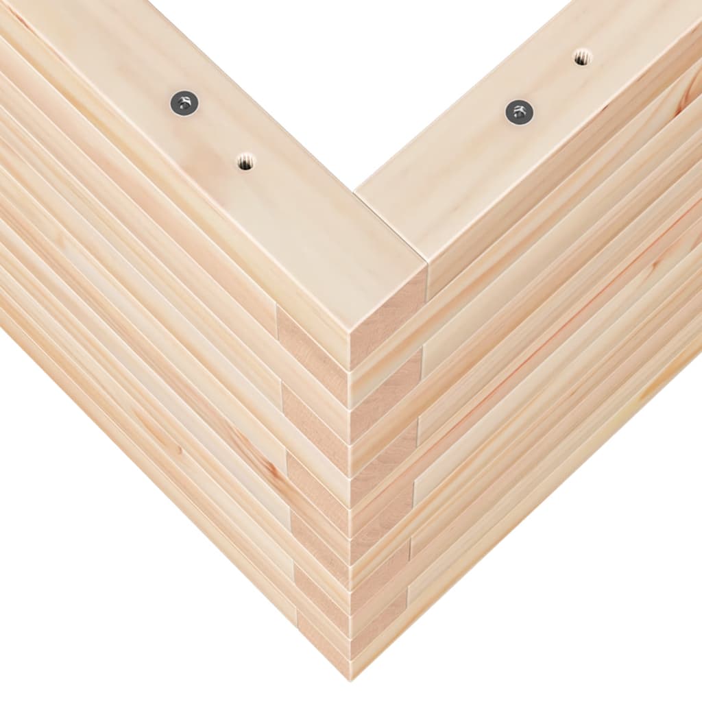 Vrtna sadilica 110x40x45,5 cm od masivne borovine