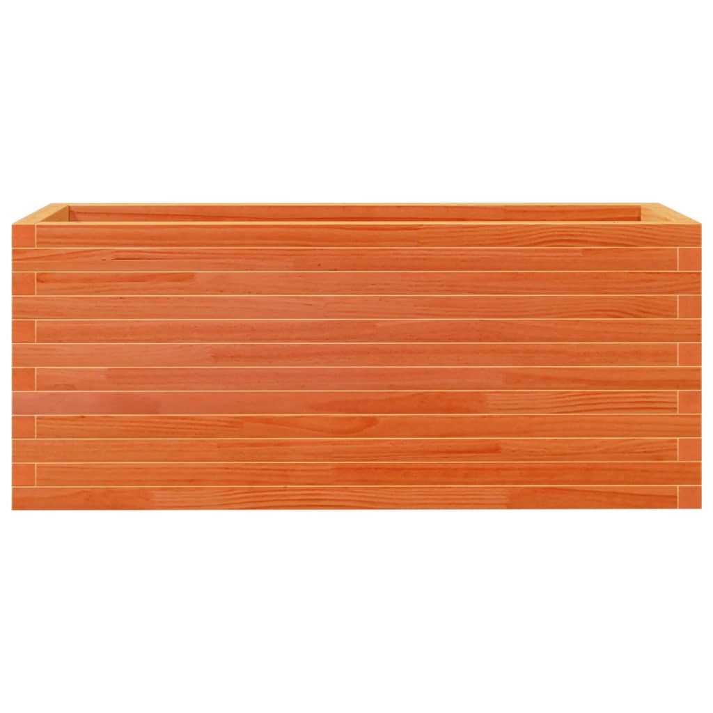 Vrtna sadilica voštano smeđa 110x40x45,5 cm masivna borovina