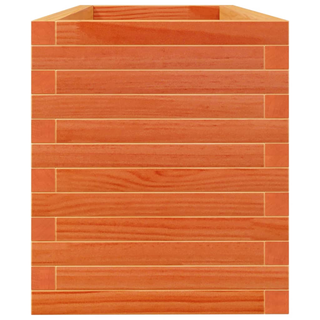 Vrtna sadilica voštano smeđa 110x40x45,5 cm masivna borovina