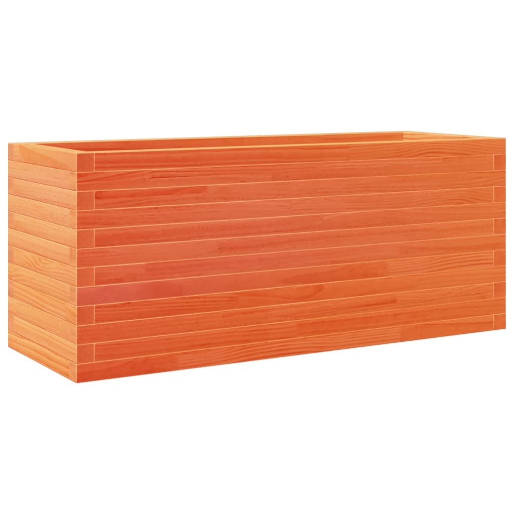 Vrtna sadilica voštano smeđa 110x40x45,5 cm masivna borovina