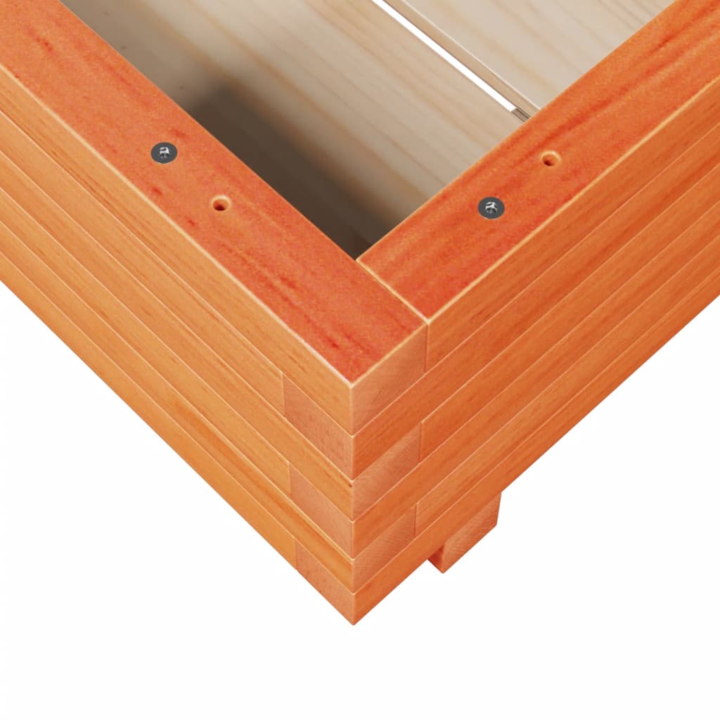 Vrtna sadilica voštano smeđe boje 50x50x26,5 cm od borovine
