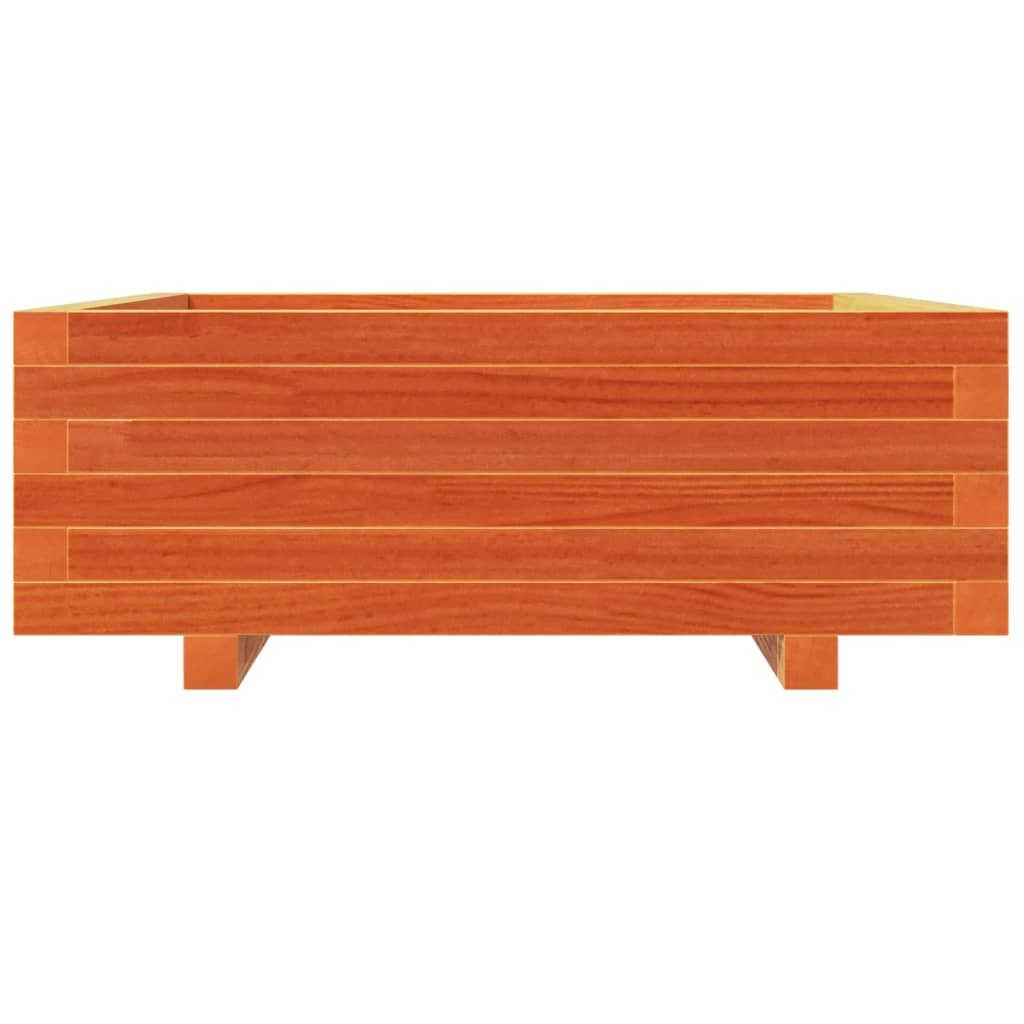 Vrtna sadilica voštano smeđa 70 x 70 x 26,5 cm masivna borovina