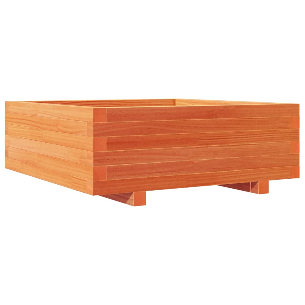 Vrtna sadilica voštano smeđa 70 x 70 x 26,5 cm masivna borovina