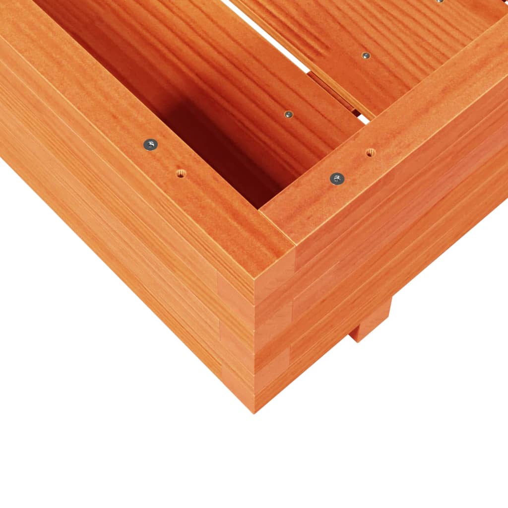 Vrtna sadilica voštano smeđa 70 x 70 x 26,5 cm masivna borovina