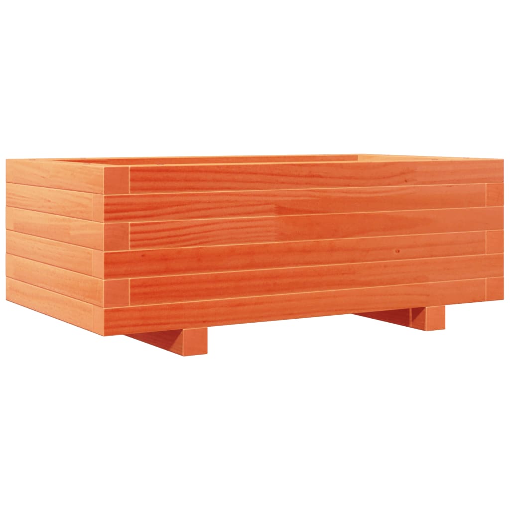 Vrtna sadilica voštano smeđa 70 x 40 x 26,5 cm masivna borovina