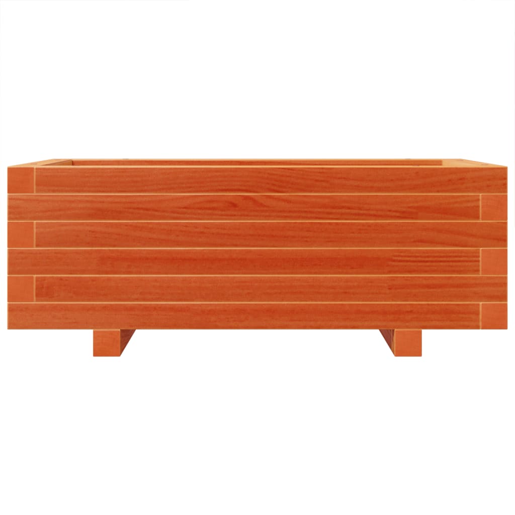 Vrtna sadilica voštano smeđa 70 x 40 x 26,5 cm masivna borovina