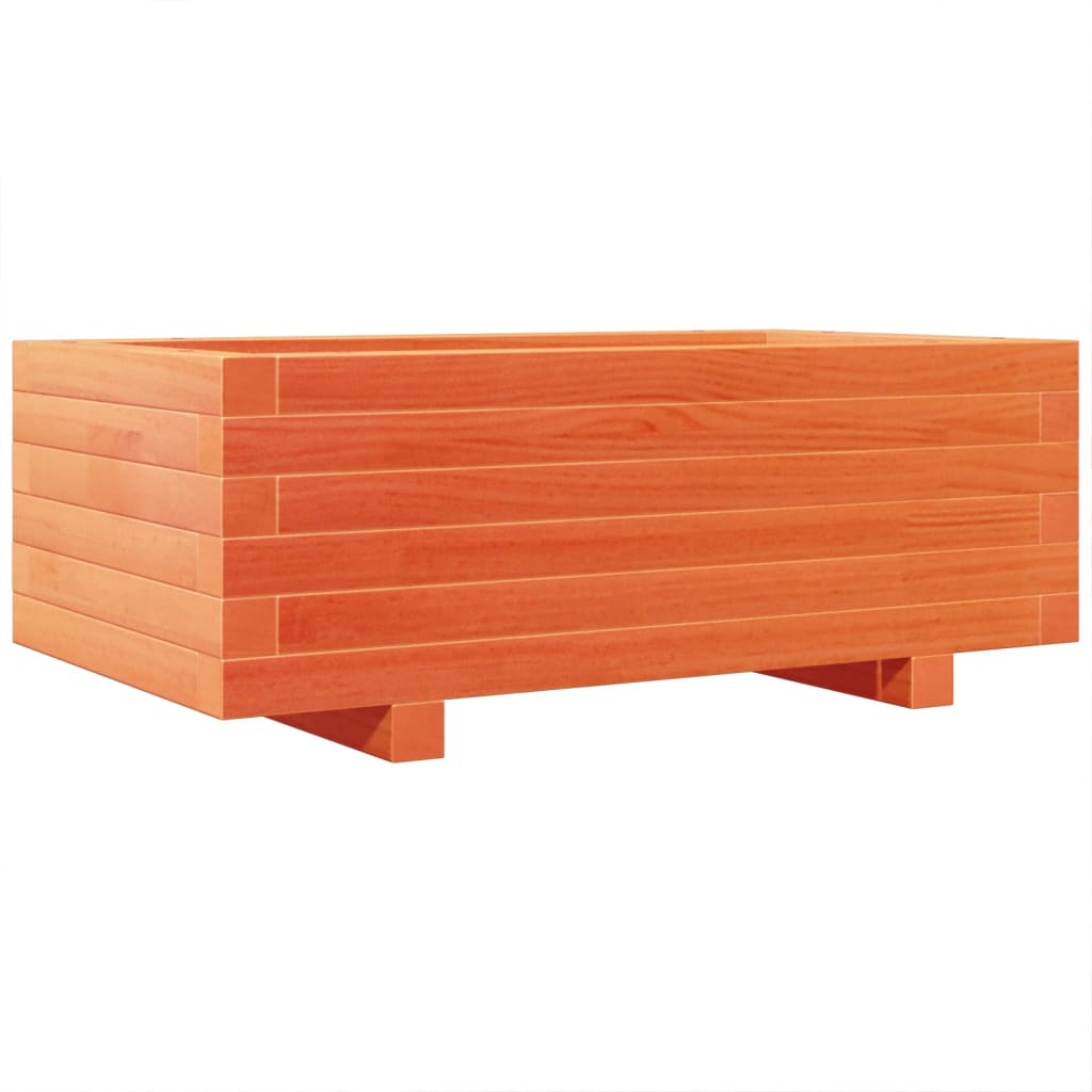 Vrtna sadilica voštano smeđa 70 x 40 x 26,5 cm masivna borovina