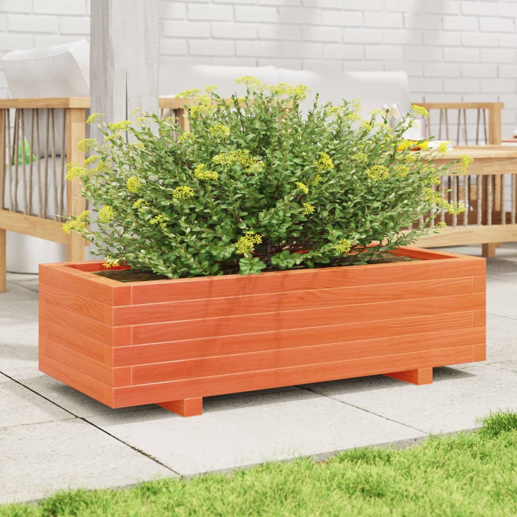 Vrtna sadilica voštano smeđe boje 90x40x26,5 cm od borovine