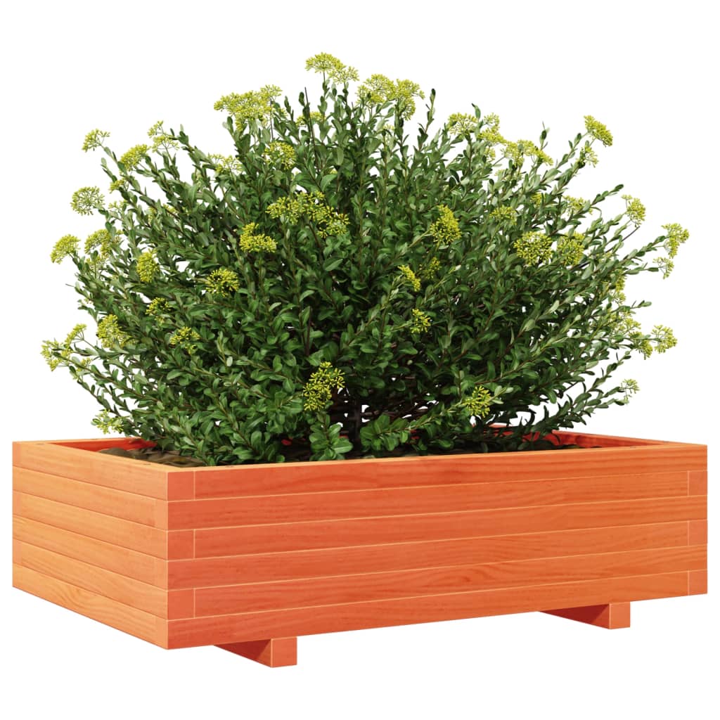 Vrtna sadilica voštano smeđa 90 x 60 x 26,5 cm masivna borovina