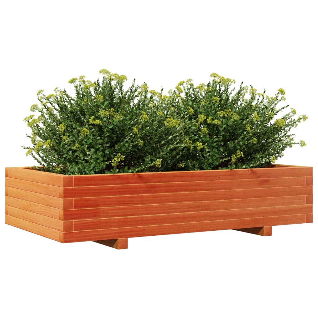 Vrtna sadilica voštano smeđe boje 110x60x26,5 cm od borovine
