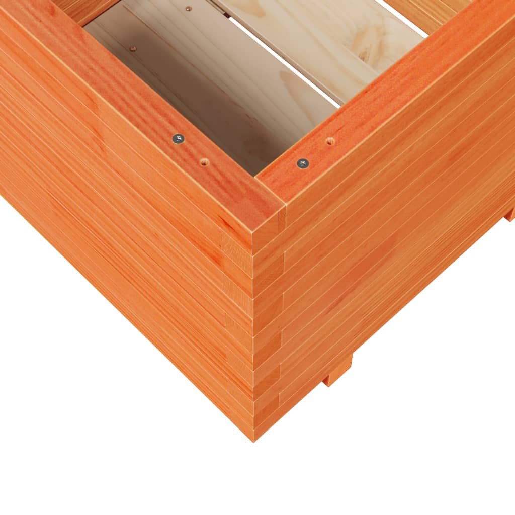 Vrtna sadilica voštano smeđe boje 60x60x49,5 cm od borovine
