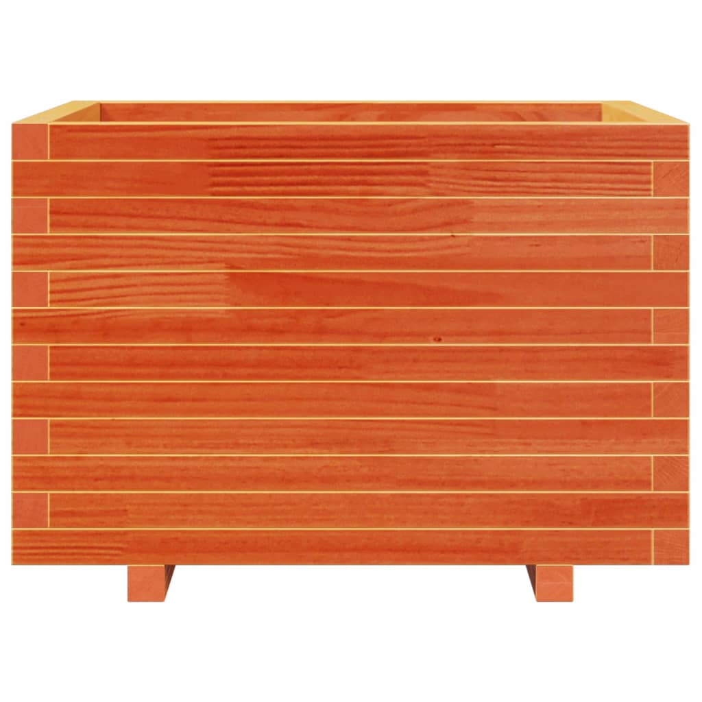 Vrtna sadilica voštano smeđe boje 70x70x49,5 cm od borovine