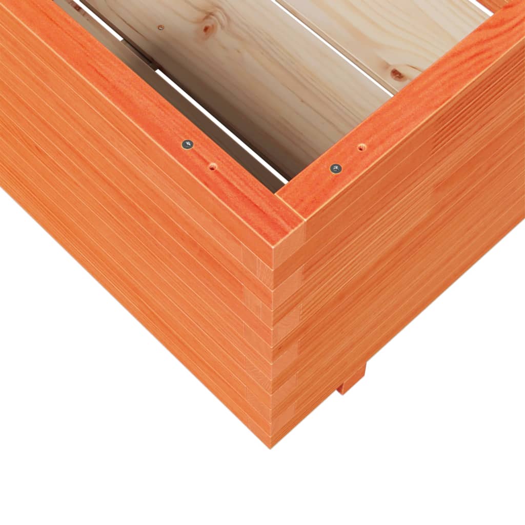 Vrtna sadilica voštano smeđe boje 70x70x49,5 cm od borovine