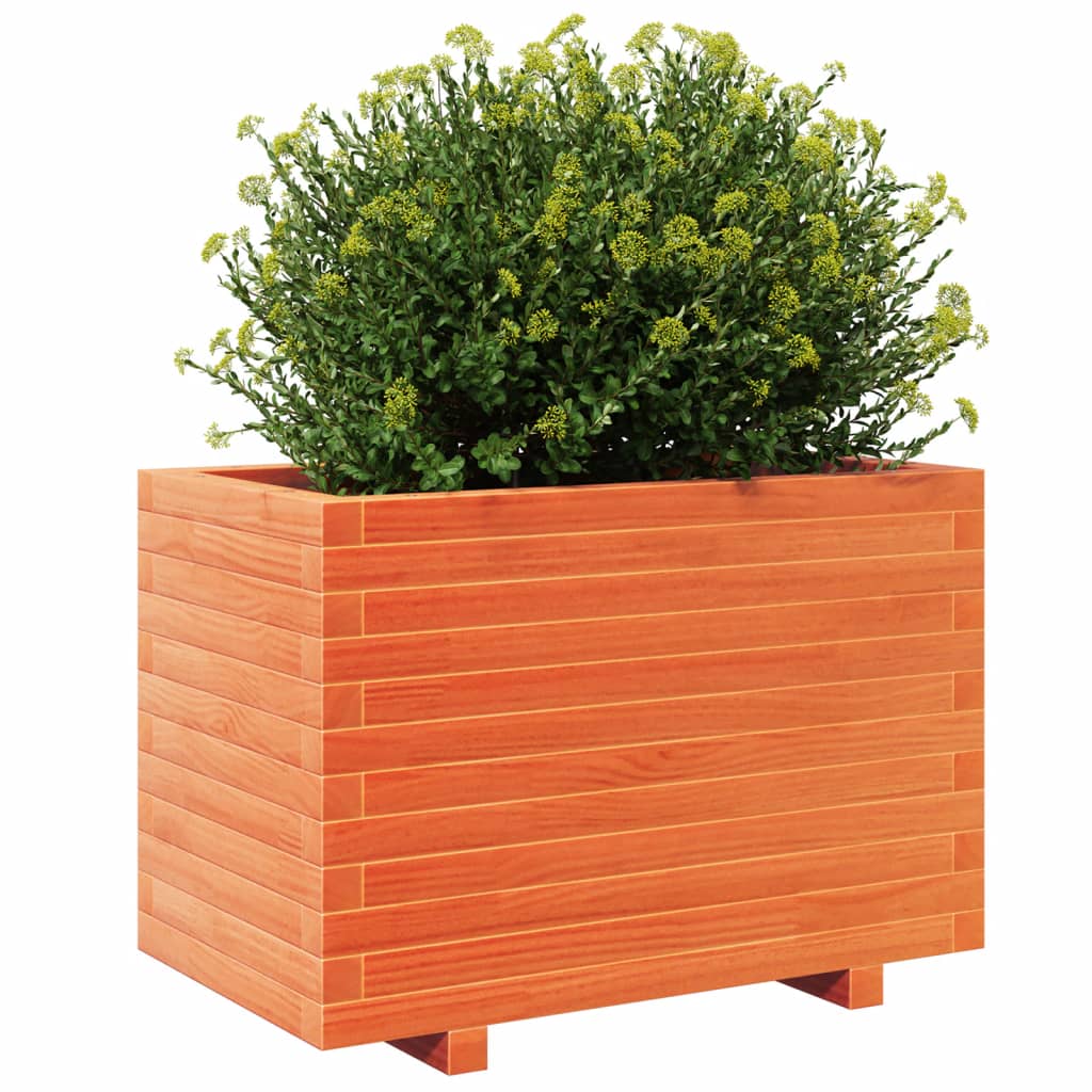 Vrtna sadilica voštano smeđe boje 70x40x49,5 cm od borovine
