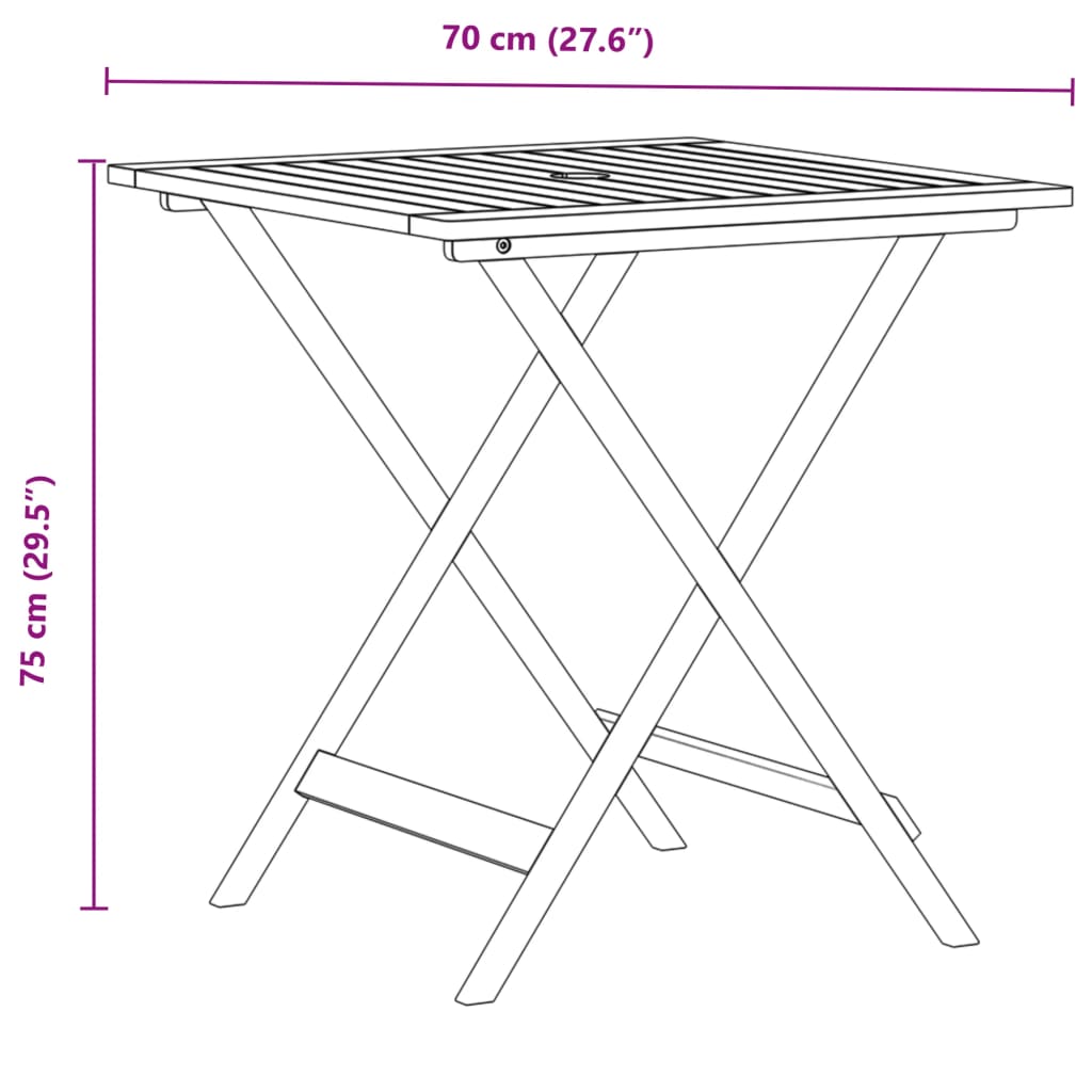 3-dijelni bistro set od tkanine i masivnog drva krem bež
