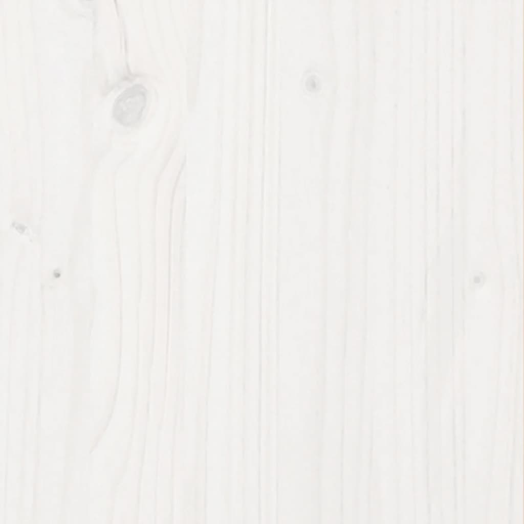 Vrtna sadilica bijela 60x60x46 cm od masivne borovine