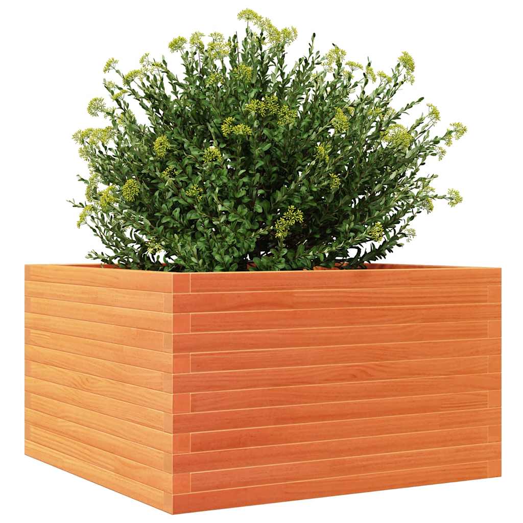 Vrtna sadilica voštano smeđe boje 80x80x46 cm od borovine