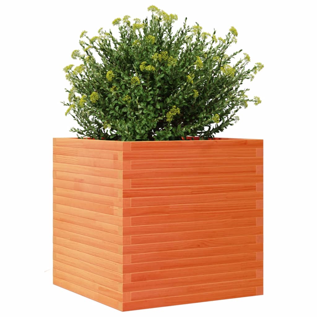 Vrtna sadilica voštano smeđe boje 70x70x68,5 cm od borovine