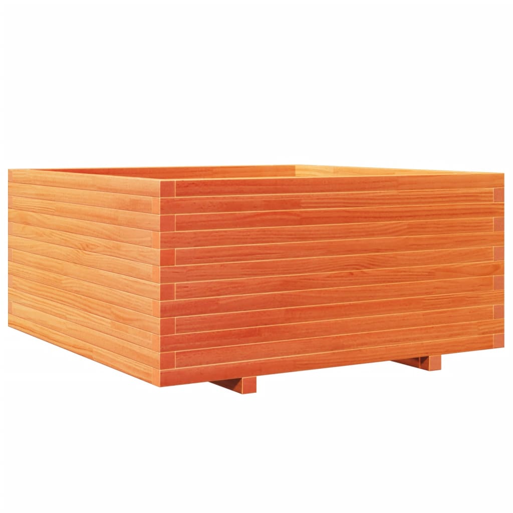Vrtna sadilica voštano smeđe boje 100x100x49,5 cm od borovine