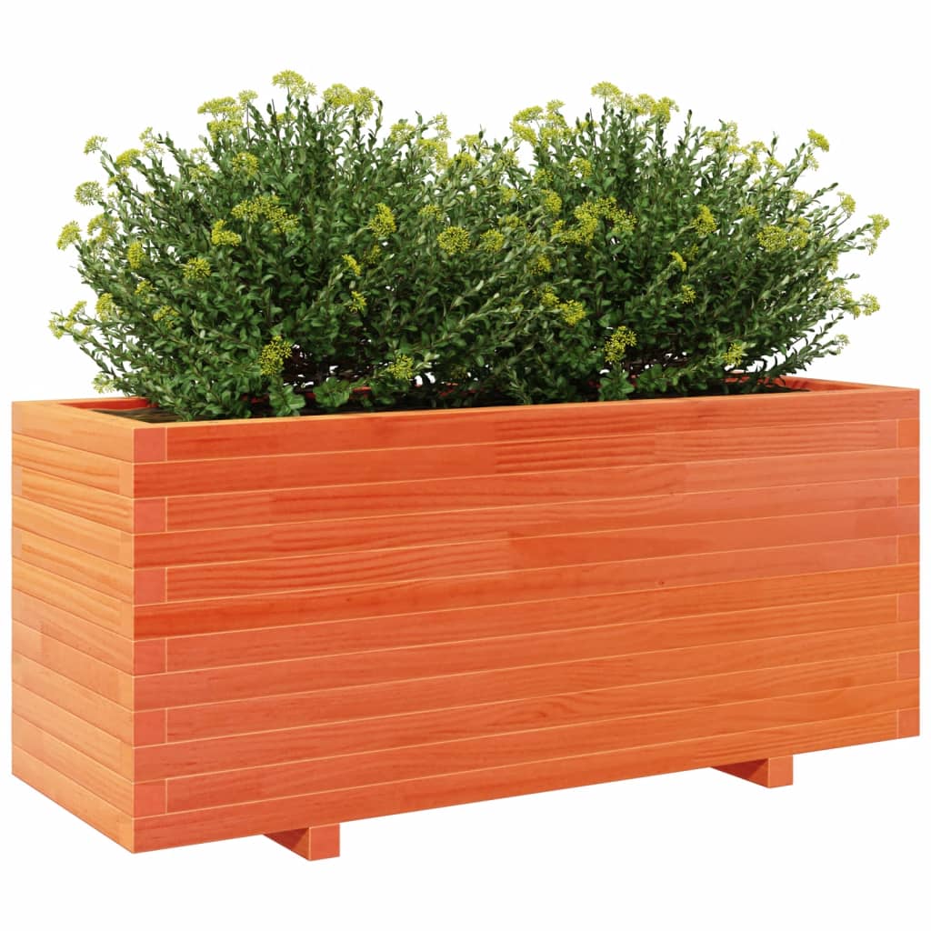 Vrtna sadilica voštano smeđe boje 110x40x49,5 cm od borovine