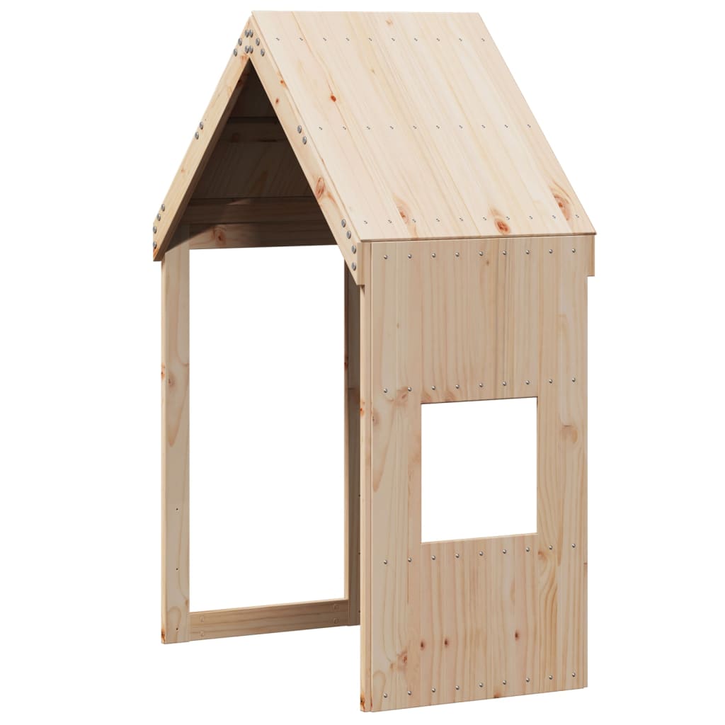 Visoki krevet s krovom 75 x 190 cm od masivne borovine