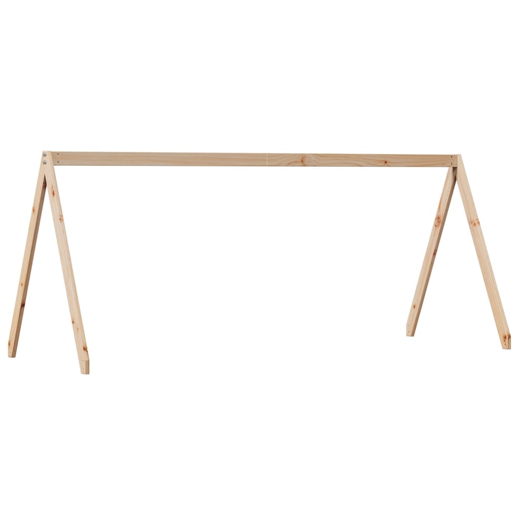 Visoki krevet s krovom 80 x 200 cm od masivne borovine