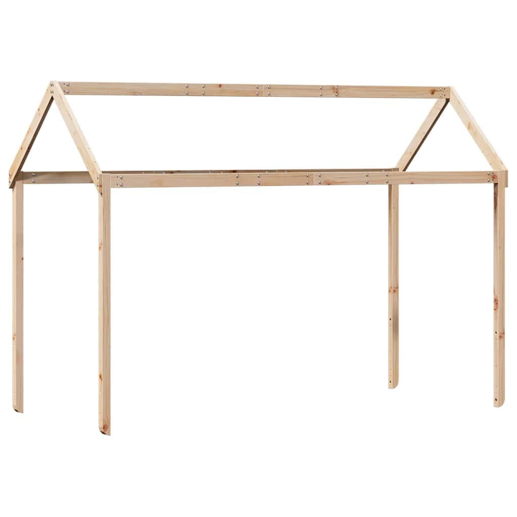Visoki krevet s krovom 80 x 200 cm od masivne borovine